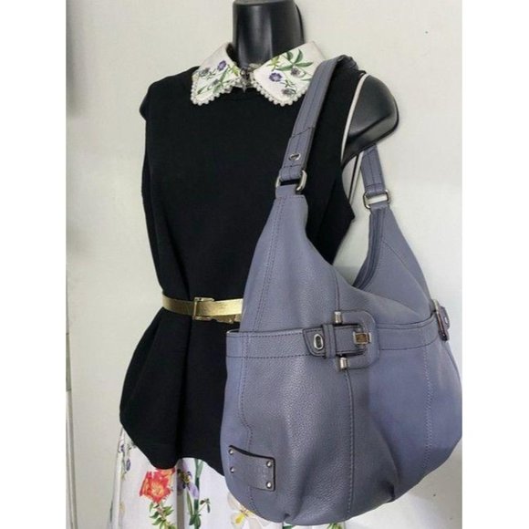 tignanello bag light purple leather tote - Picture 7 of 12